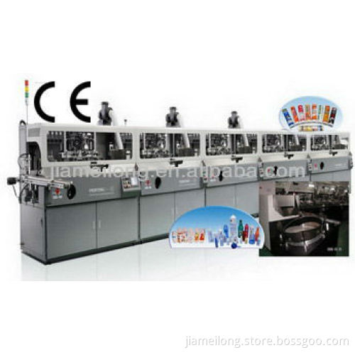 fully automatic two colors plastic cup Silk screen printing machine